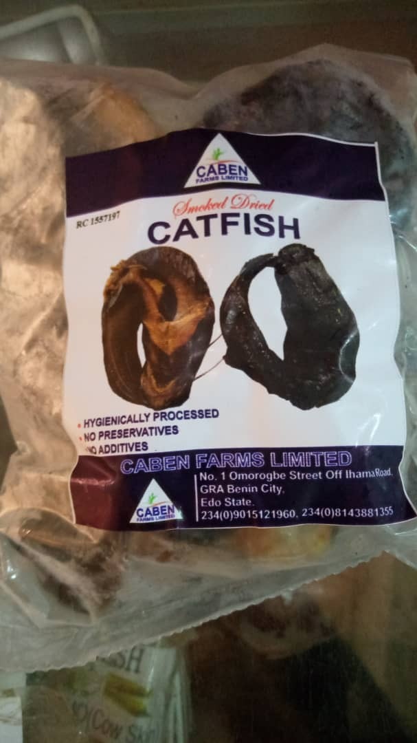 Smoked Dried Catfish 8-pieces in a pack