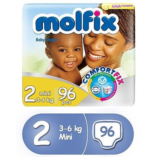 Molfix  Baby Diaper  Giga Economic  pack size 2  mini  3-6kg